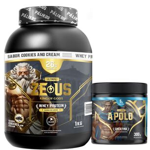 Prote&iacute;na 1kg Cookies And Creams Creatina 300g Apolo