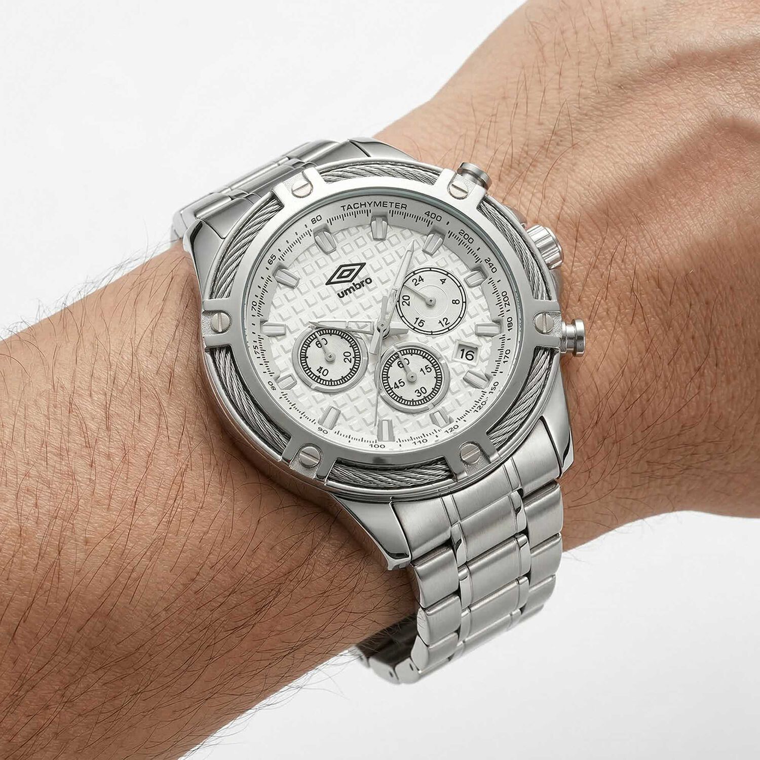 Reloj An&aacute;logo Hombre Umbro Plus Plateado Umbp-1500-130 image number 3.0