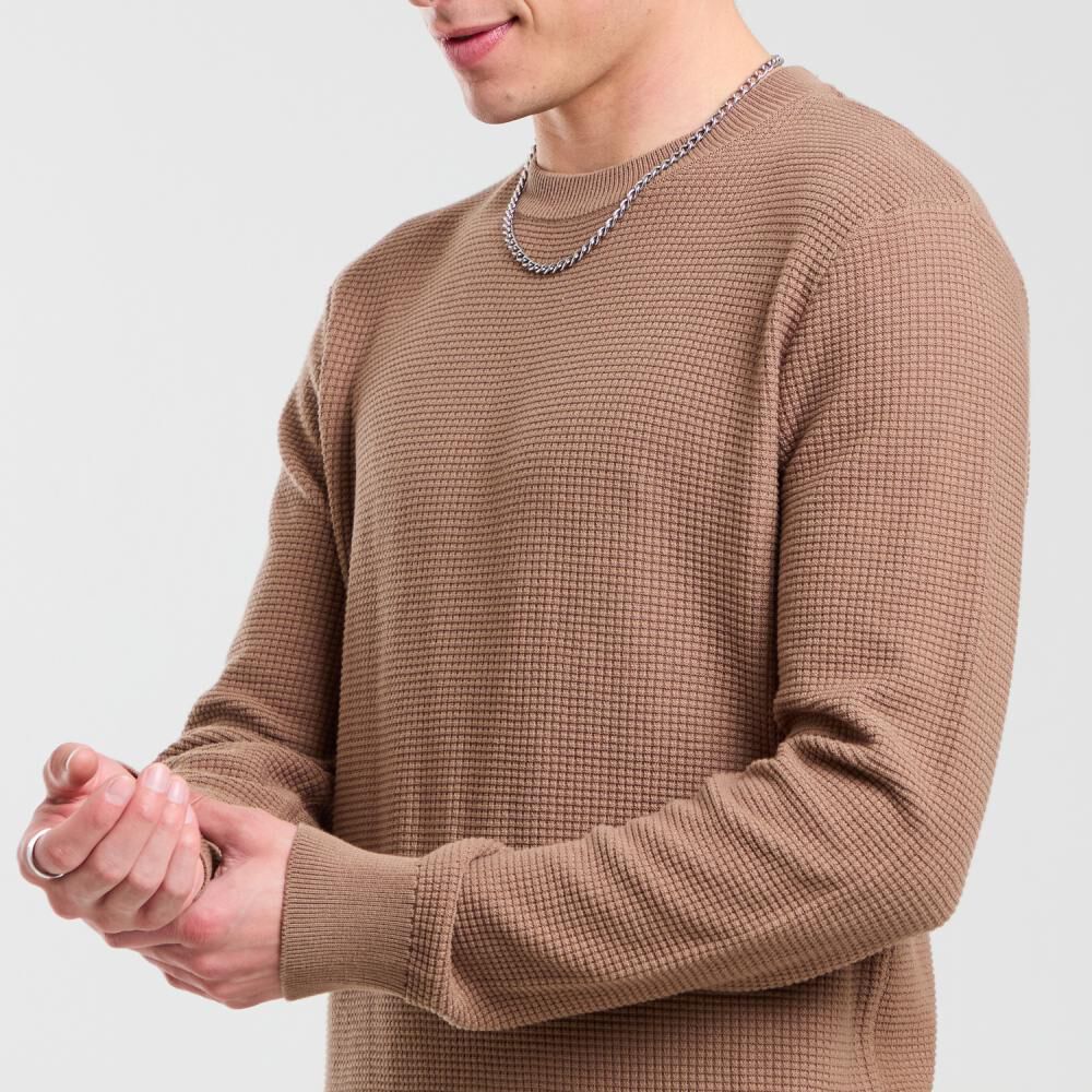 Sweater Liso Regular Manga Larga Cuello Redondo Skuad image number 4.0