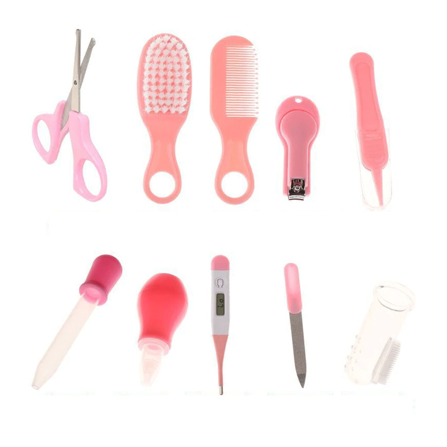 Set Cuidados Bebe 10 En 1 Manicure Peine Termometro Medicina image number 0.0