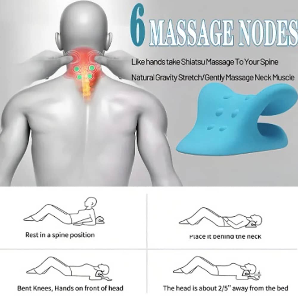 Almohada De Tracci&oacute;n Quiropr&aacute;ctica Cervical image number 1.0