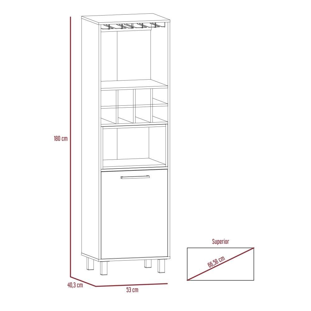 Combo Rack Tv 55" + Bar Alto + Bife + Mesa Centro Tuhome Kaia image number 6.0