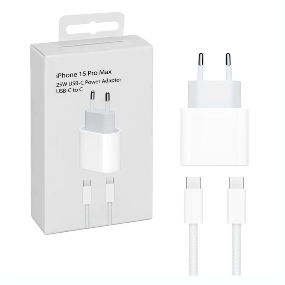 Cargador Compatible Con Iphone 15 25w Cable Usb-c A Usb-c image number 0.0