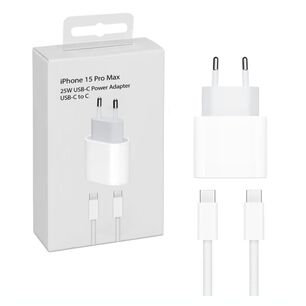 Cargador Compatible Con Iphone 15 25w Cable Usb-c A Usb-c