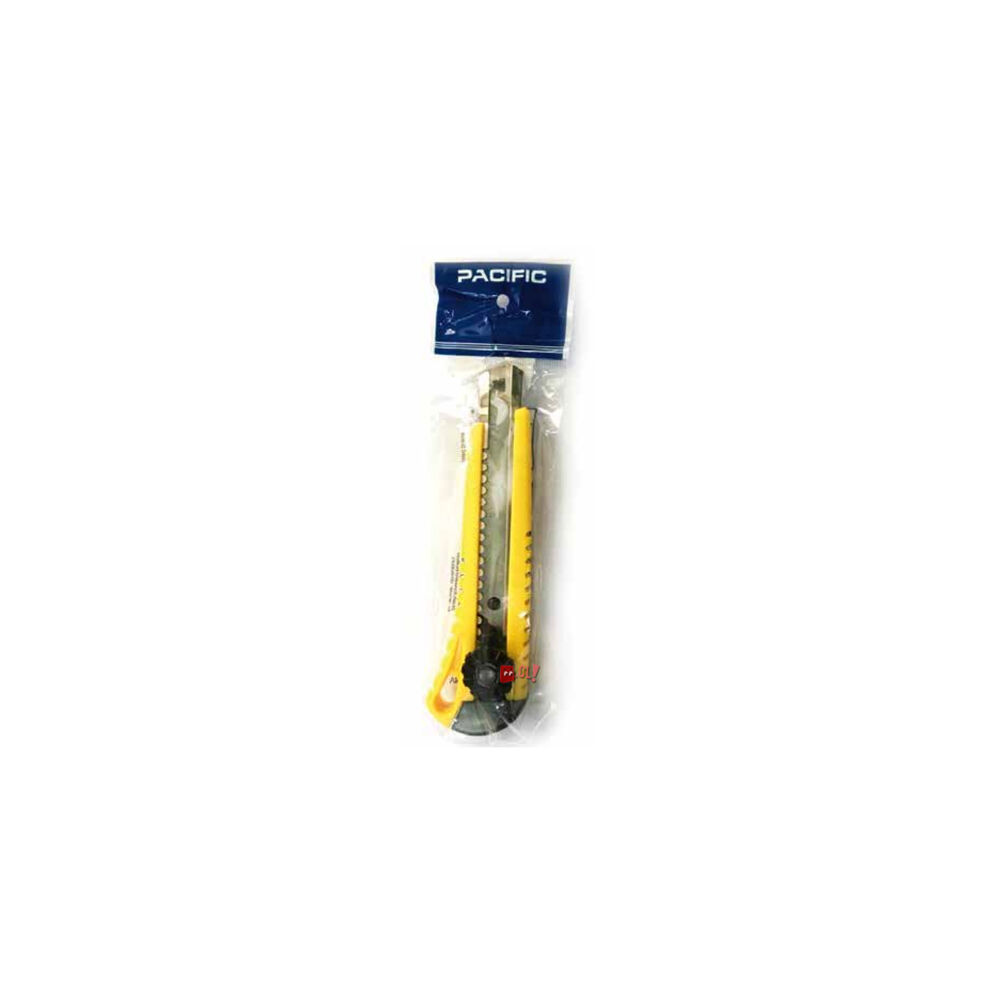 Cuchillo Cartonero De 16cms Con Hoja De 18mm Amarillo - Ps image number 1.0