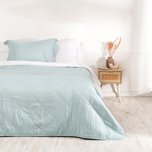 Plumon Emboss+sherpa 1.5 Plazas Celeste