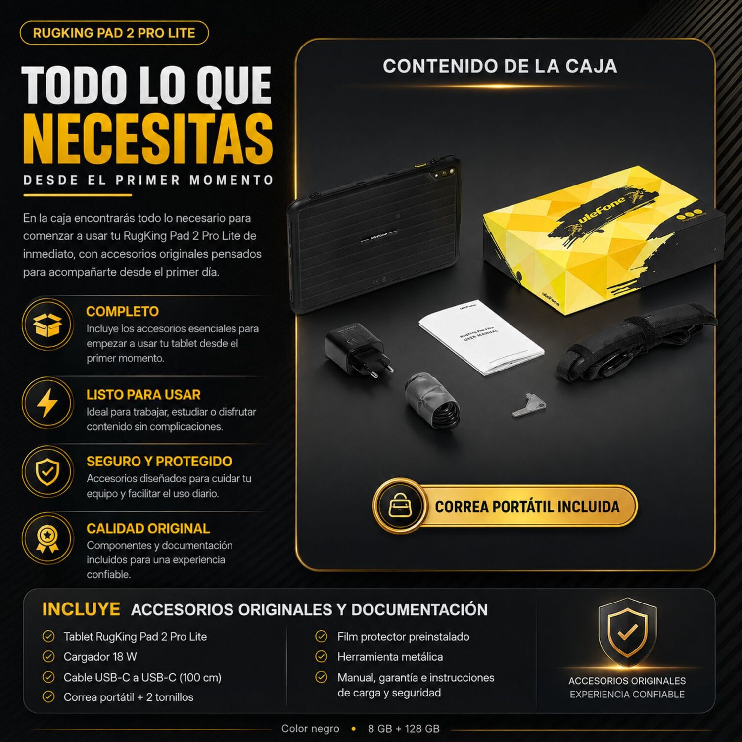 Tablet Rugged Ulefone Rugking Pad 2 Pro Lite 4g 128gb 16gb image number 8.0