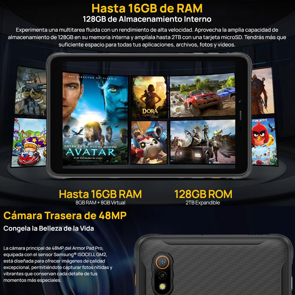 Ulefone Armor Pad Pro: Tablet De 8 Pulgadas Resistente Ip68 image number 7.0