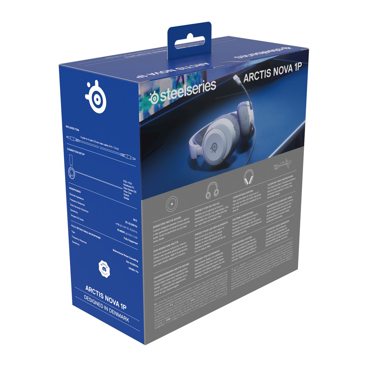 Aud&iacute;fonos Gamer Steelseries Arctis Nova 1 White Ps5 image number 10.0