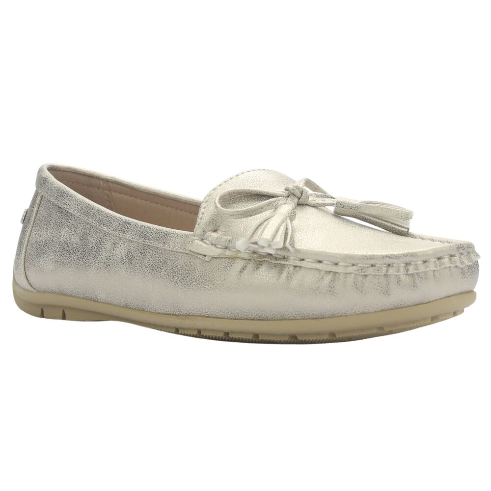 Mocasin Mujer Casual Champagne Chalada Nautico-3 image number 2.0