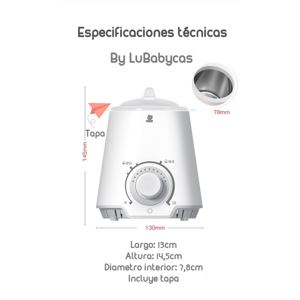 Calentador De Mamaderas 3 En 1 By Lubabycas image number 1.0