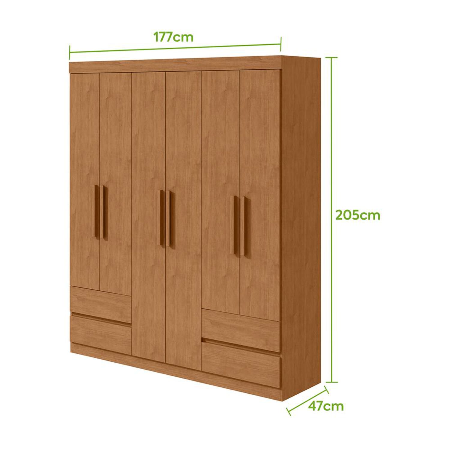 Cl&oacute;set Di Poretti Design Closet Zeus / 6 Puertas / 4 Cajones image number 4.0