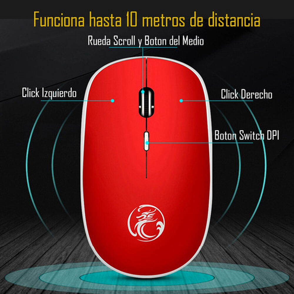 Mouse Inalambrico Premium Usb Imice G-1600 Para Teletrabajo image number 5.0