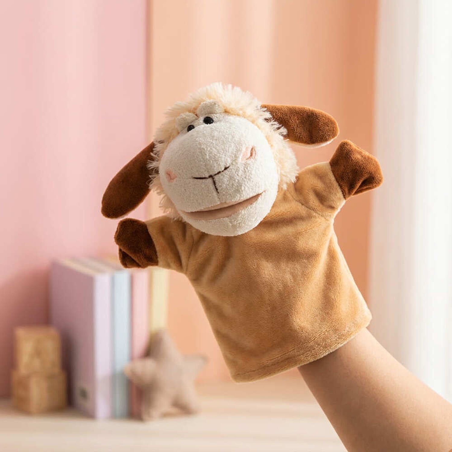 Peluche Titere Animal Zorro Vaca Leon Oveja Rana Lobo image number 2.0