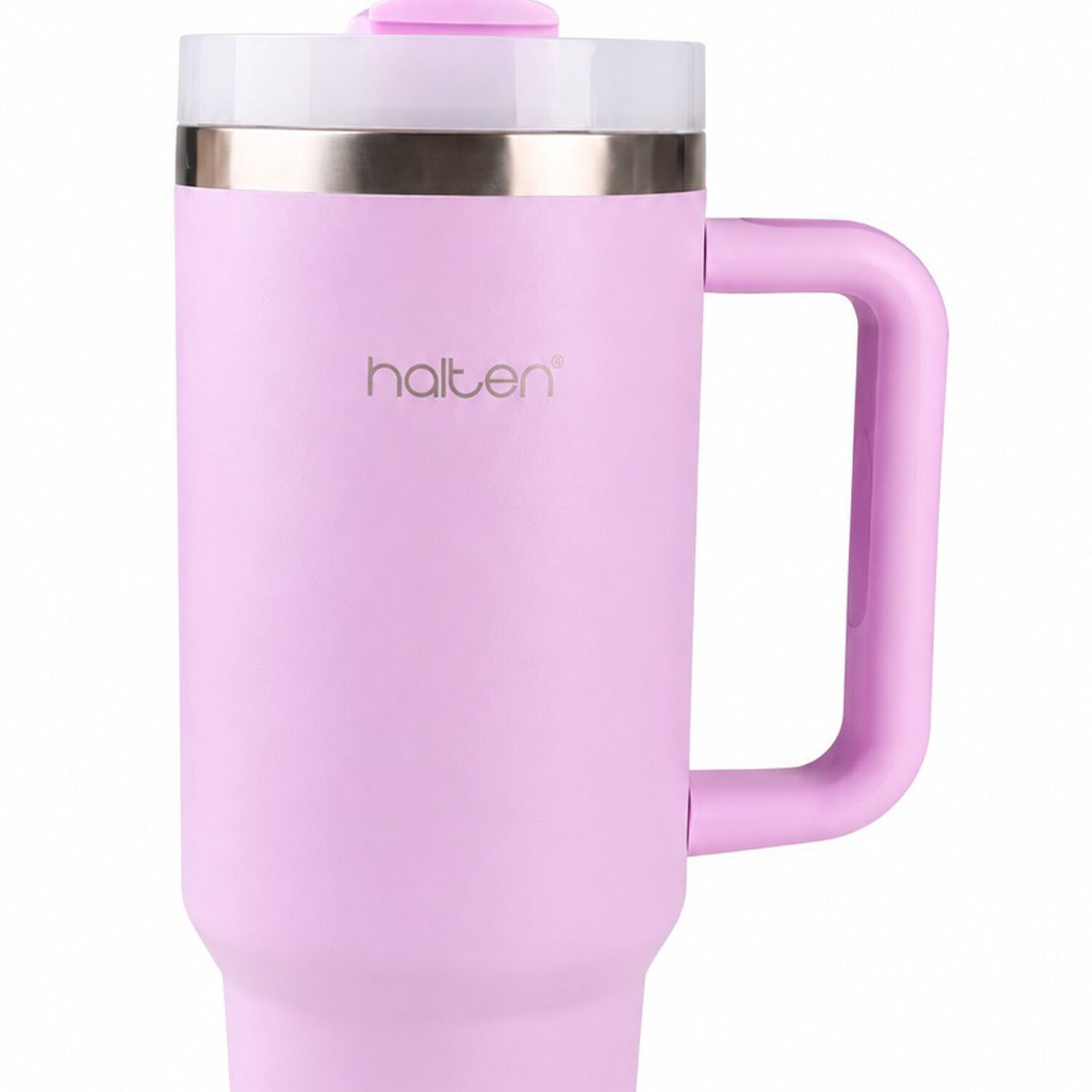 Termo Big Mug 1.2 Litros Acero Inoxidable Con Sorbete Marca Halten Color Rosa image number 1.0