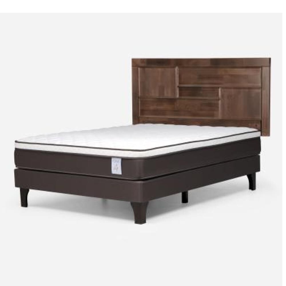 Cama Europea Rosen New Style 4 Plus / Full / Base Normal + Respaldo image number 7.0