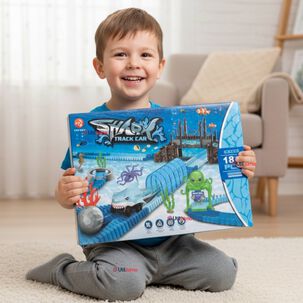 Pista Carreras De Auto Ni&ntilde;o Juguete Flexible Acu&aacute;tico 183 Piezas