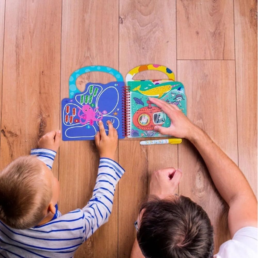 Libro Mágico Cuaderno Didáctico Niños Para Pintar Con Agua image number 3.0