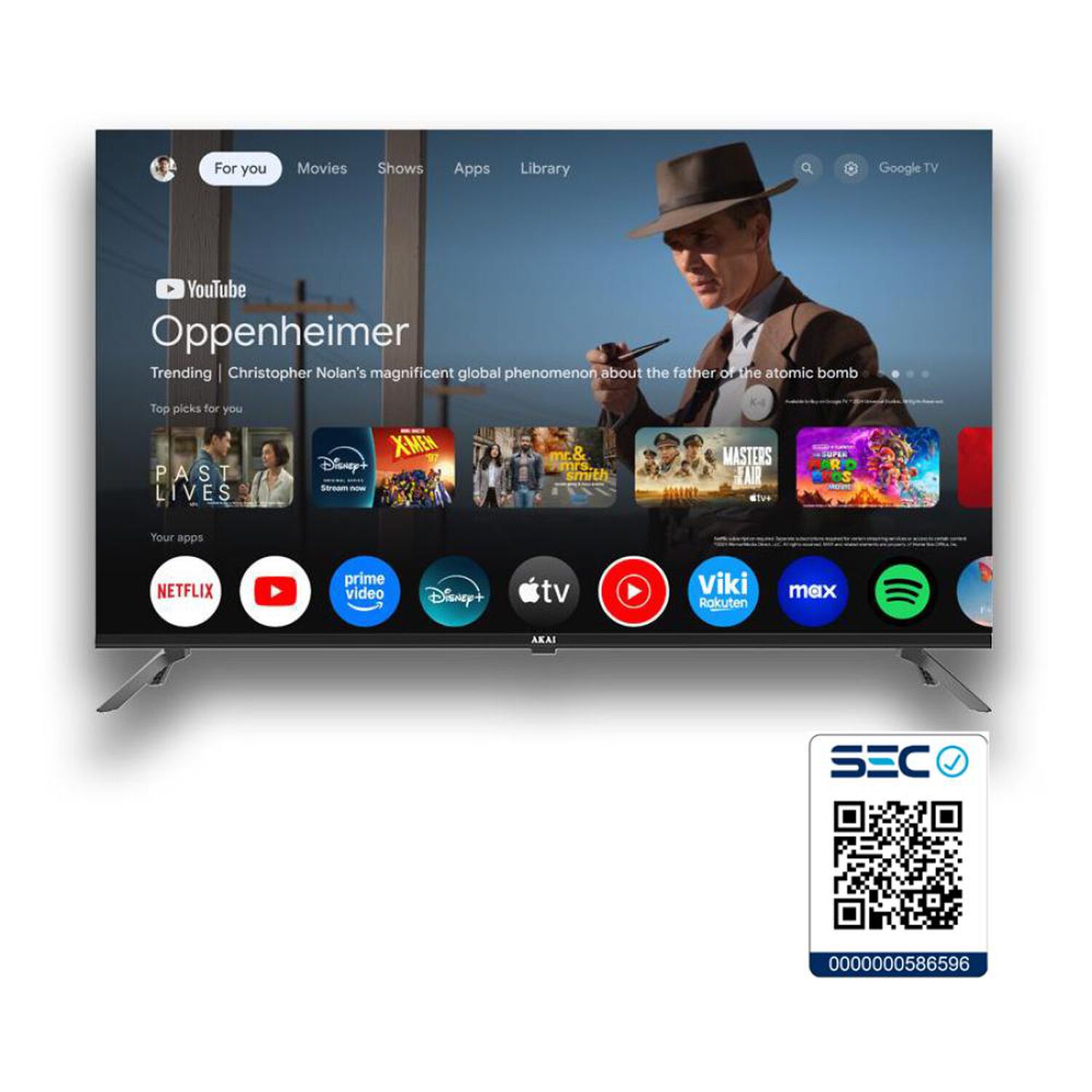 Led 43" Akai Google TV 5.0&nbsp; / Full HD / Smart TV image number 4.0