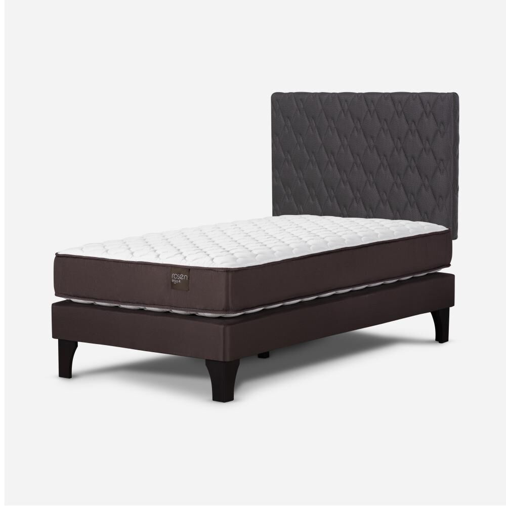 Cama Europea Rosen New Ergo T / 1.5 Plazas / Base Normal + Respaldo image number 3.0