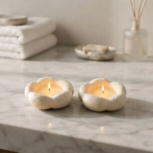 Set De 2 Velas Arom&aacute;ticas Flor De N&aacute;car
