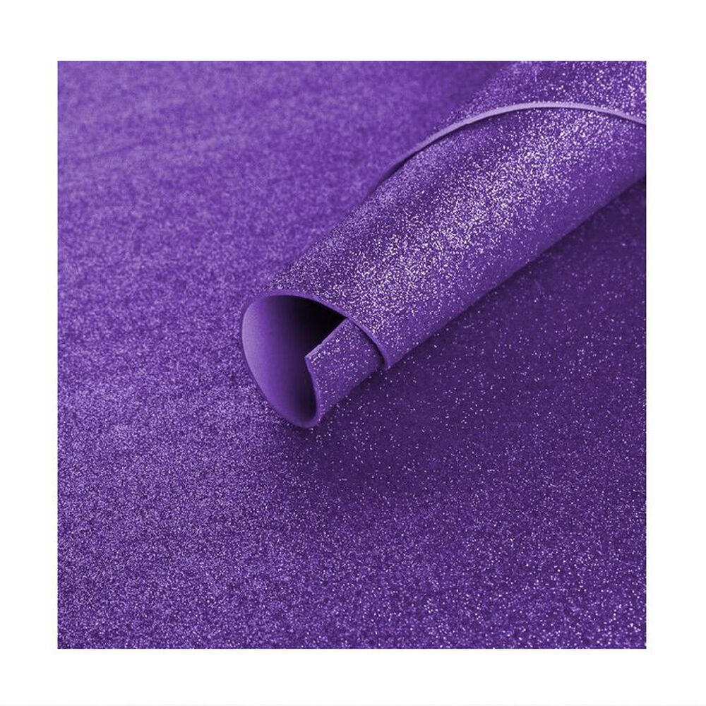 Goma Eva Glitter 40x60cm 2 Mm Morada Torre image number 1.0