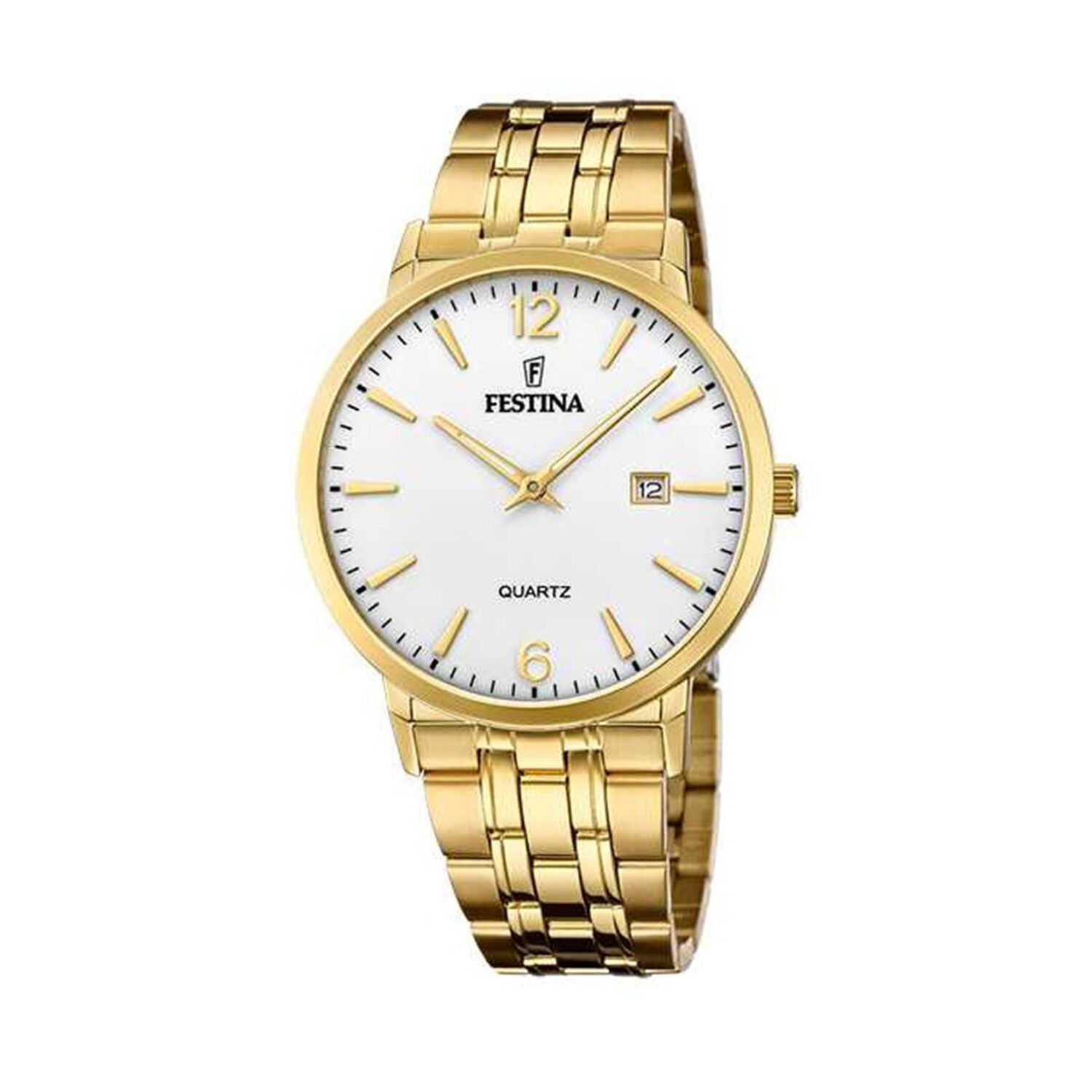 Reloj F20513/2 Festina Dorado Hombre Acero Cl&aacute;sico image number 0.0