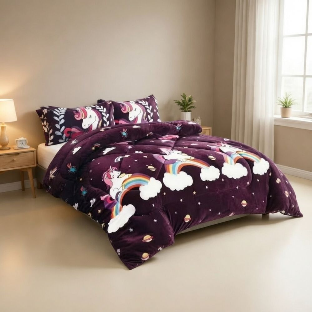 Plumon De Invierno Plush Liso Con Chiporro De 1.5 Plazas + 1 Funda Para Almohada Cip1.5p-21 image number 0.0