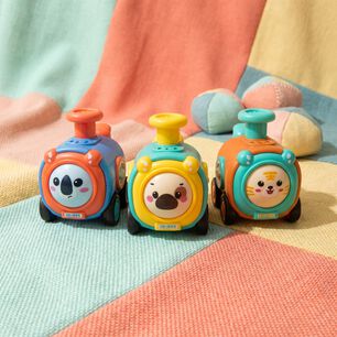 Juguete Set 3 Trenes Beb&eacute;s Animales Interactivo