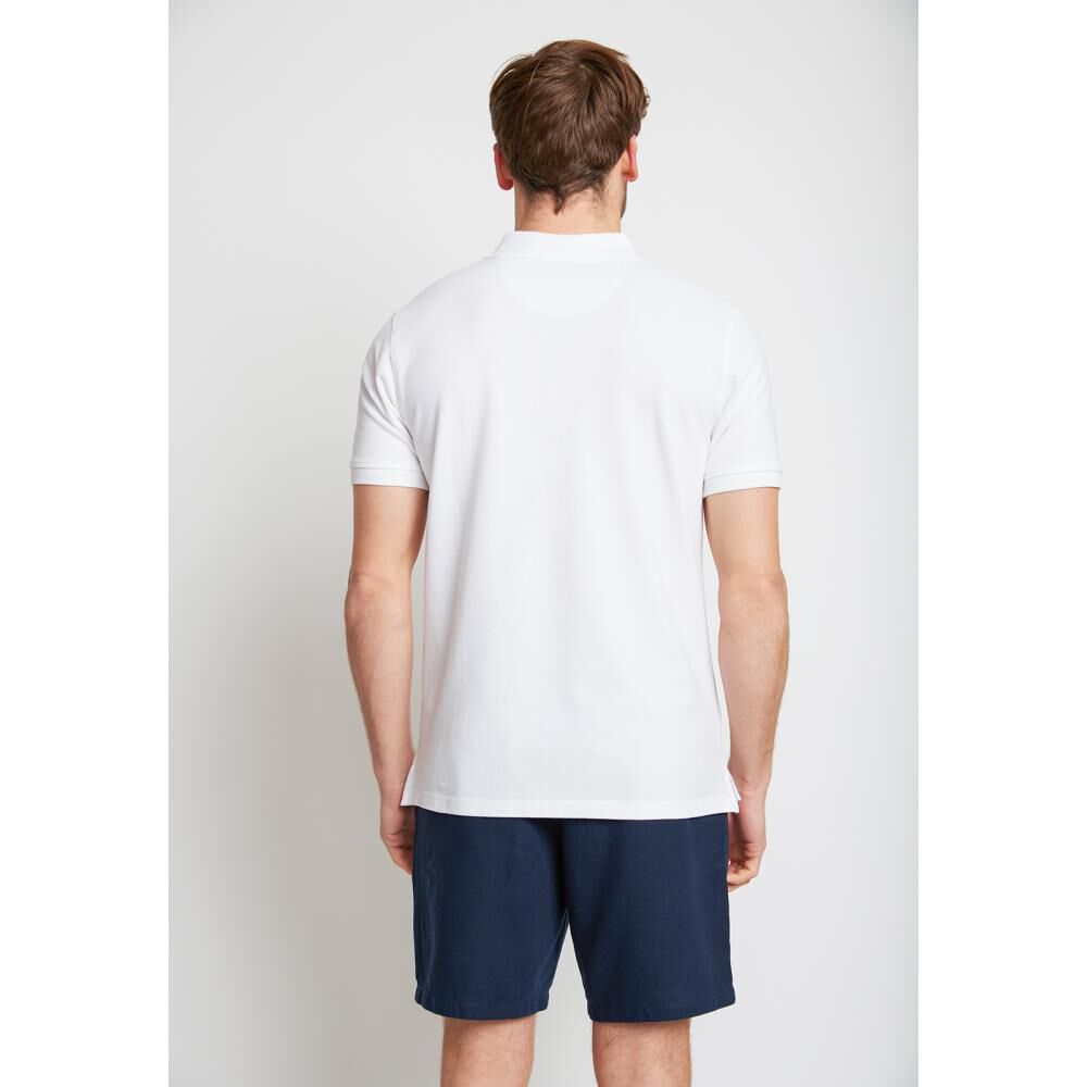 Polera Slim Lisa Manga Corta Cuello Piqué Hombre Trial image number 2.0