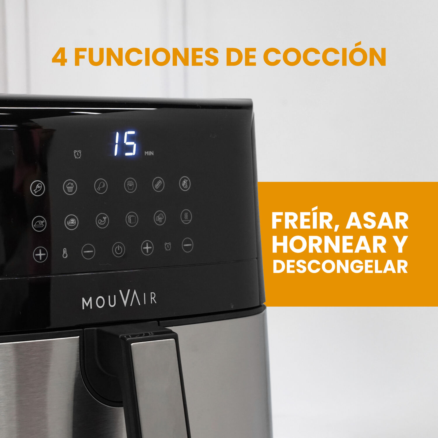 Freidora De Aire 7l Mouvair Gourmet image number 4.0