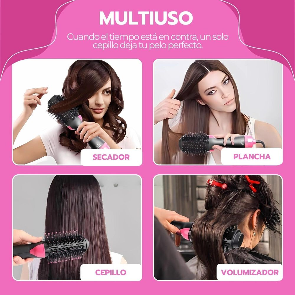 Cepillo Peine Secador Pelo Alisador El&eacute;ctrico 3 En 1 image number 5.0