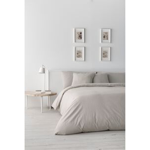 Funda De Plum&oacute;n Lino Crudo - 2 Plazas