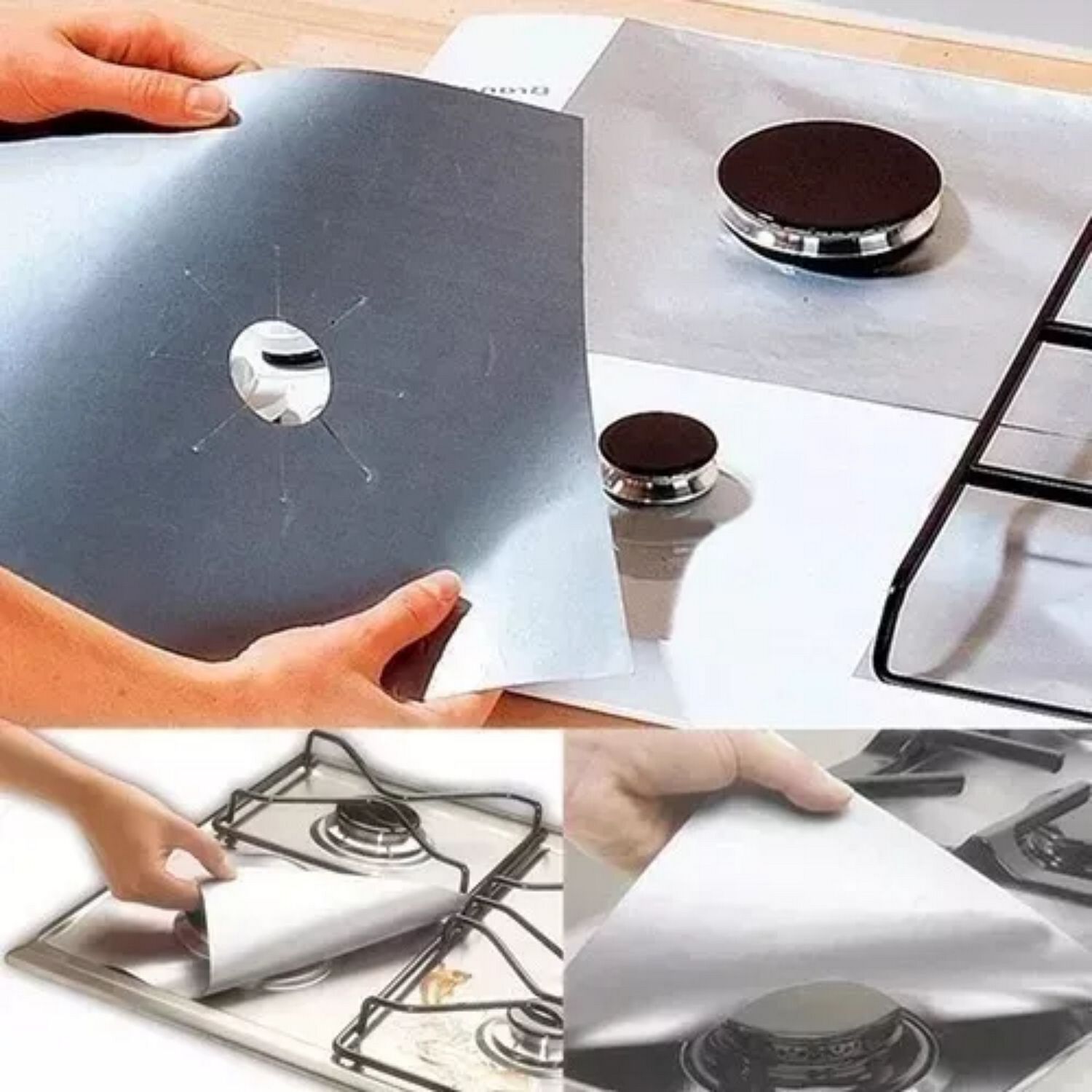 Pack 24 Laminas Aluminio Protector Cocina A Gas image number 1.0