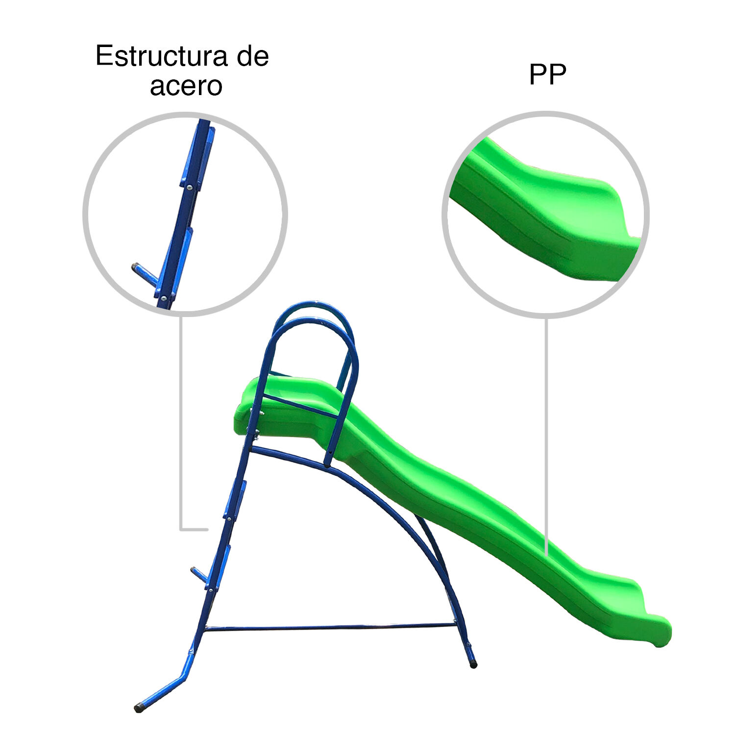 Resbal&iacute;n Infantil 6ft Verde image number 4.0