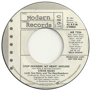 Stevie Nicks - Stop Draggin' My Heart Around | 7" Single Vinilo Usado