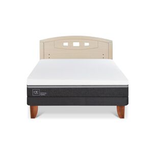 Cama Europea Cic Ortopedic Advance / 2 Plazas / Base Normal + Respaldo