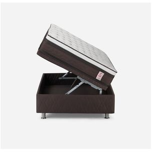 Cama Ba&uacute;l Rosen New Style 6 / 1 Plaza / Base Normal + Set De Maderas