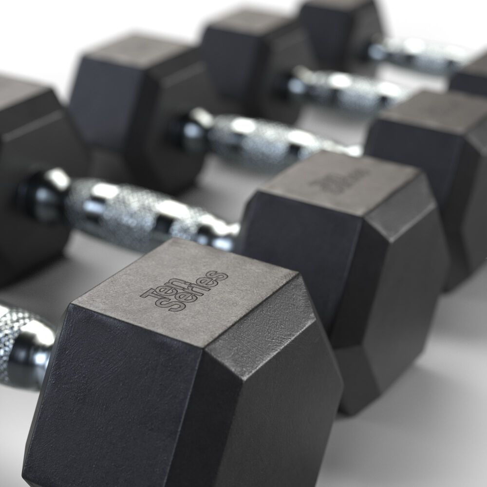 Mancuerna Hexagonal Recubierta En Caucho 15 Kg image number 5.0