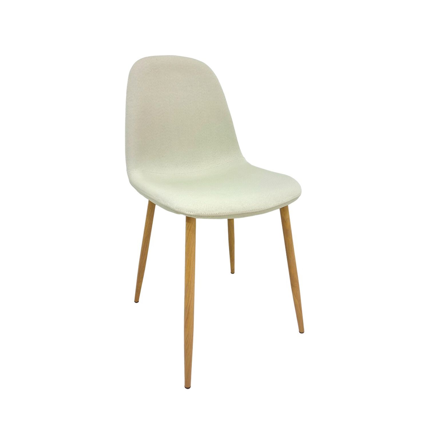 Pack 6 Sillas Scoop Lino Wood Beige image number 3.0