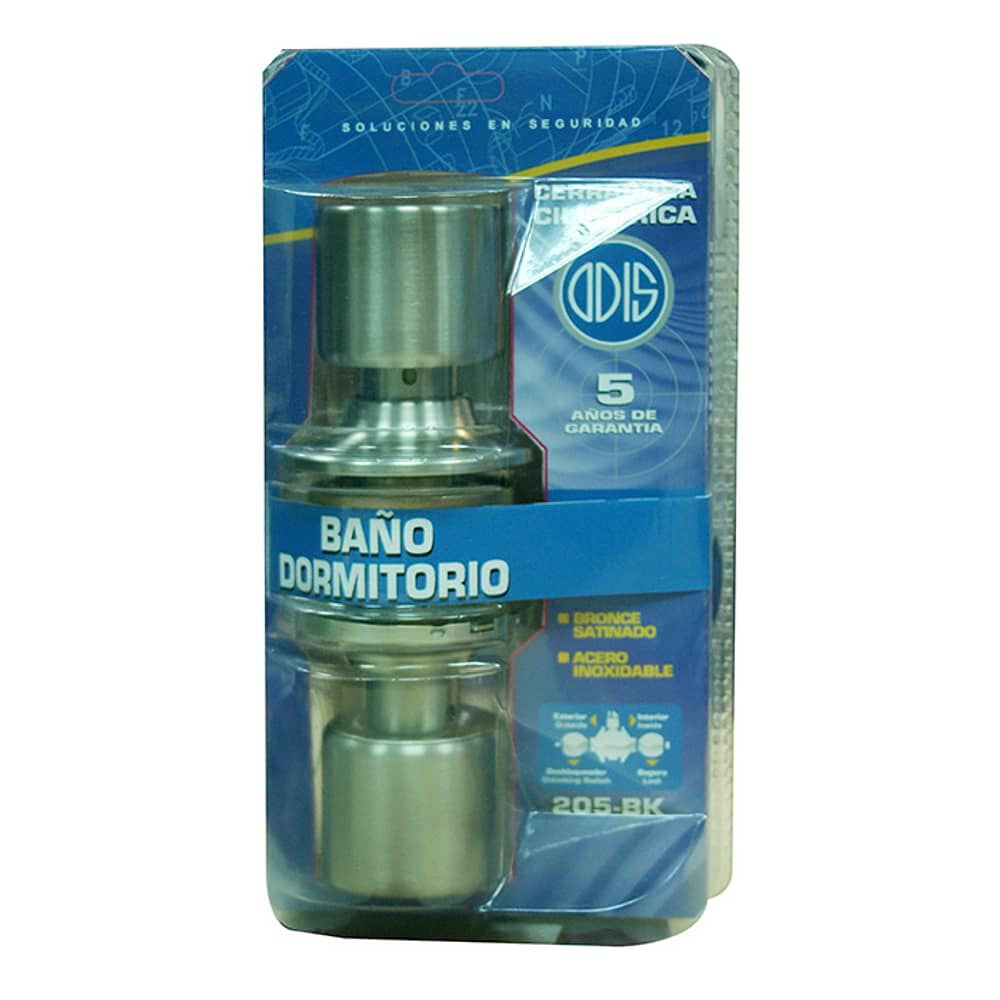 Cerradura Cil&iacute;ndrica Odis 205 Ba&ntilde;o - Plata image number 4.0