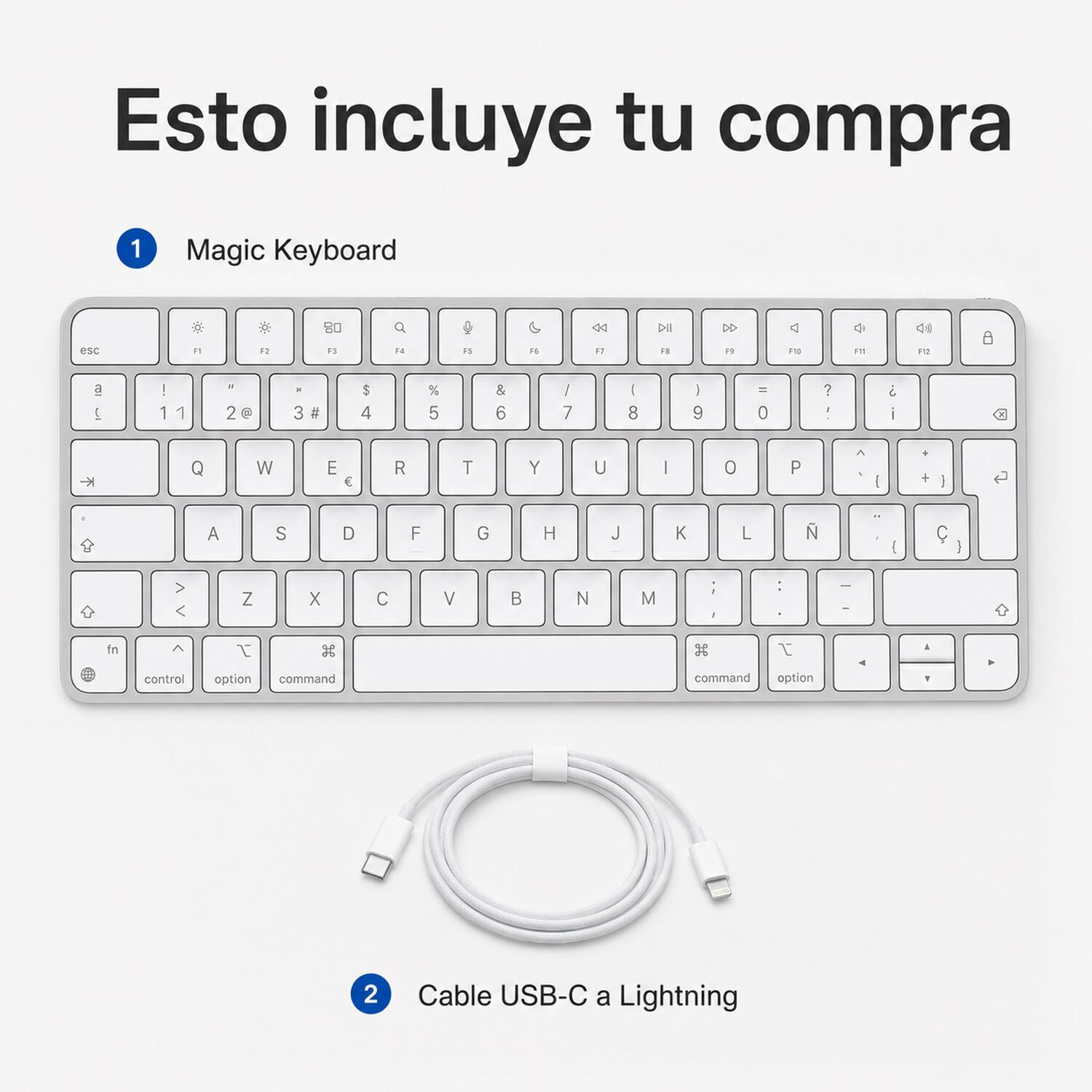 Apple Magic Keyboard Mk2a3e/a Espa&ntilde;ol Bluetooth image number 8.0