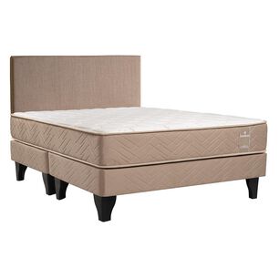 Cama Europea Celta Bamboo / 2 Plazas / Base Dividida + Respaldo