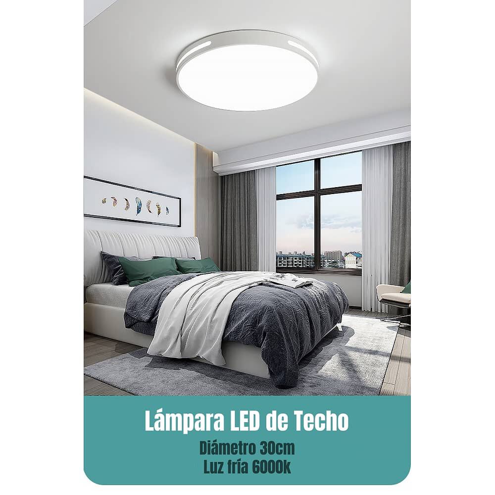 L&aacute;mpara De Techo Led 30cm 18w By Lubabycas image number 1.0