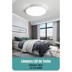 L&aacute;mpara De Techo Led 30cm 18w By Lubabycas