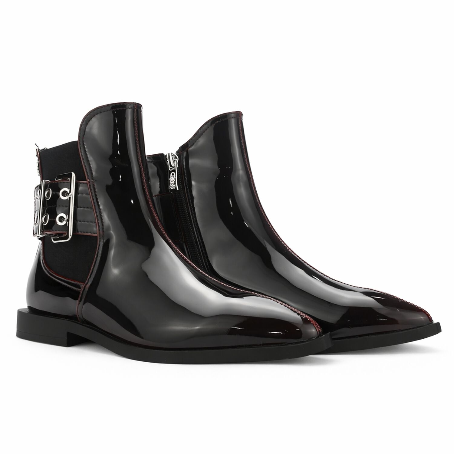 Botin Burdeo Mujer Casual Chalada Slik image number 4.0