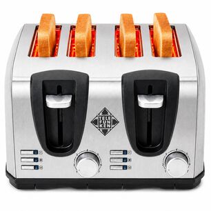 Tostador El&eacute;ctrico Doble (4en1) Easy Toast Pro Inox 1450w