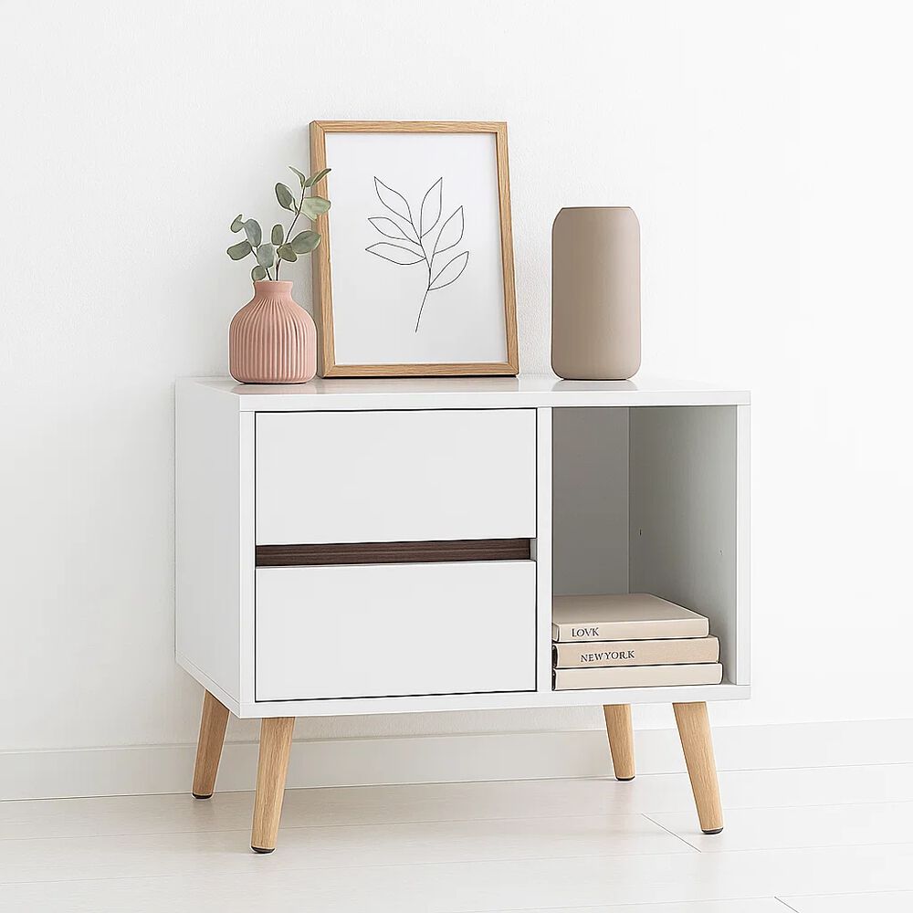 Pack De 2 Veladores Nordic Elegance Blanco image number 1.0