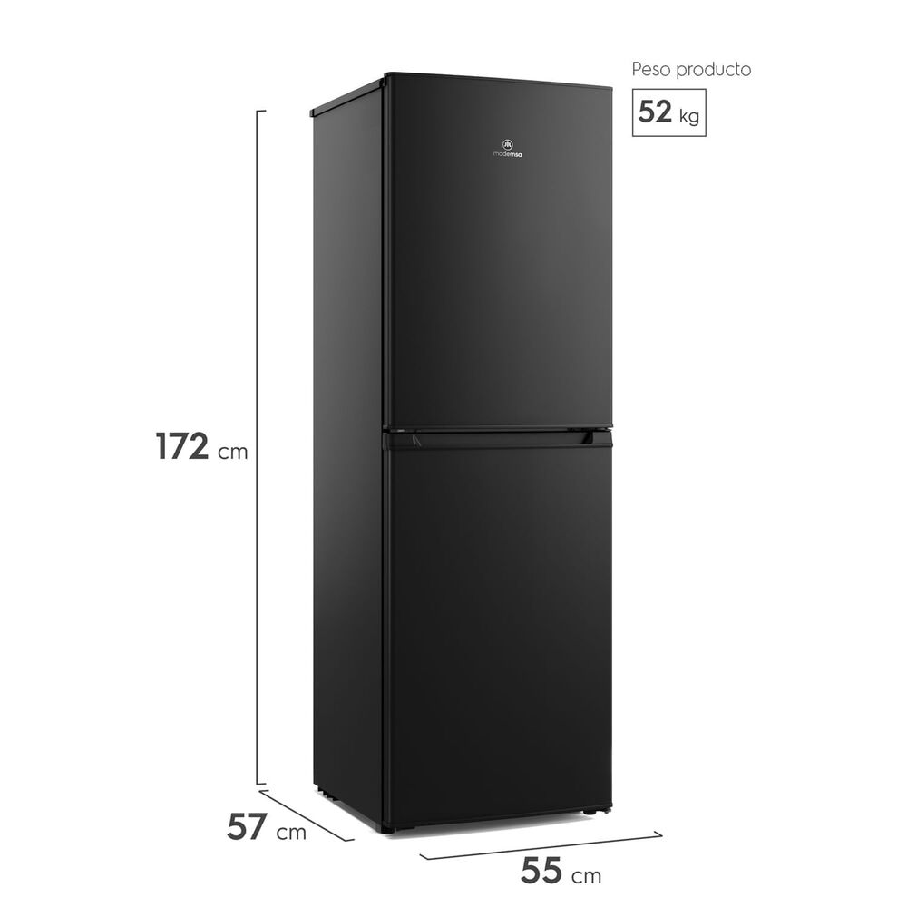 Refrigerador 248l Fr&iacute;o Directo Bottom Freezer Med250b Negro image number 2.0