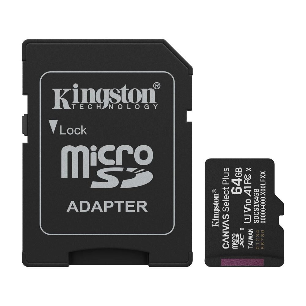 Tarjeta De Memoria Kingston Microsd 64gb Canvas Select Plus image number 1.0